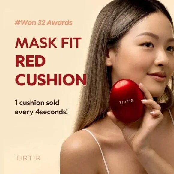 NEW TIRTIR Mask Fit Red Cushion Foundation 21W Natural Ivory .63 Oz - Picture 8 of 9